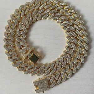 Gold & Diamond Encrusted Cuban Chain/Collar